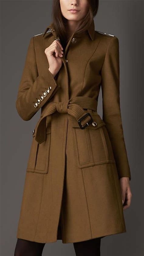 burberry wool epaulette jacket|Burberry wool coats for women.